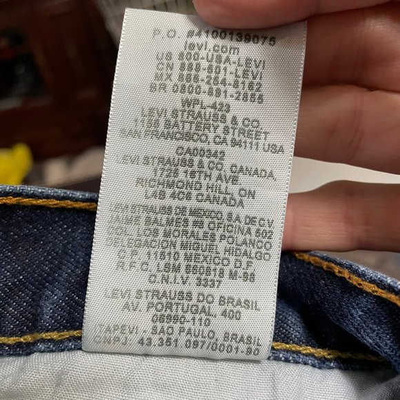 Levi's 505 Men's Blue Jeans Size W38 L29 Pockets - Picture 14 of 15